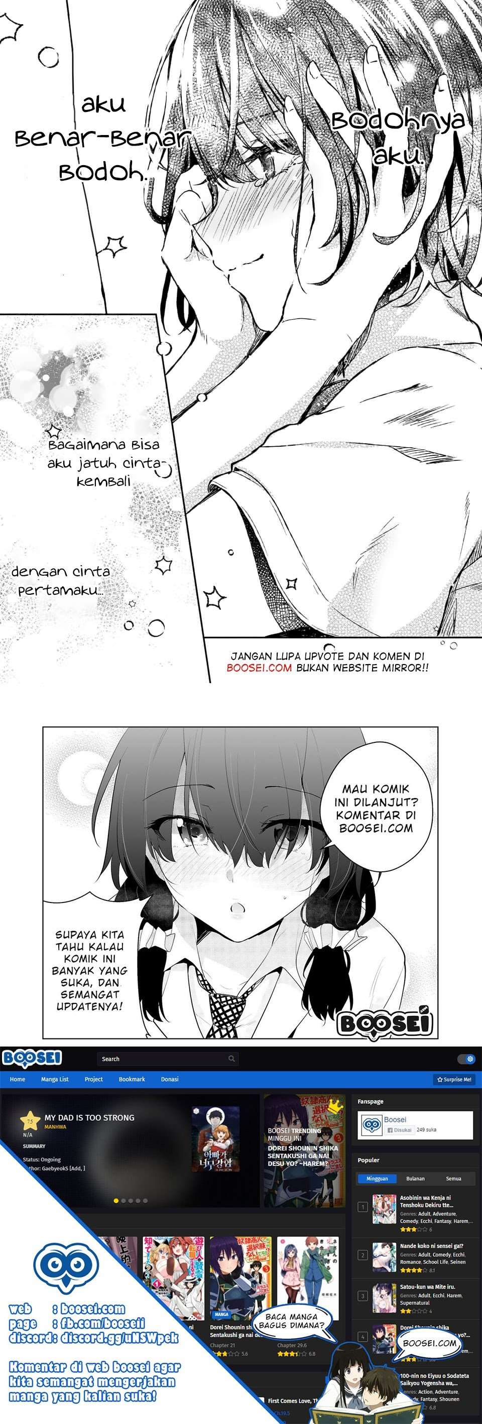Shiotaiou no Sato-san ga Ore ni dake Amai Chapter 07 Bahasa Indonesia