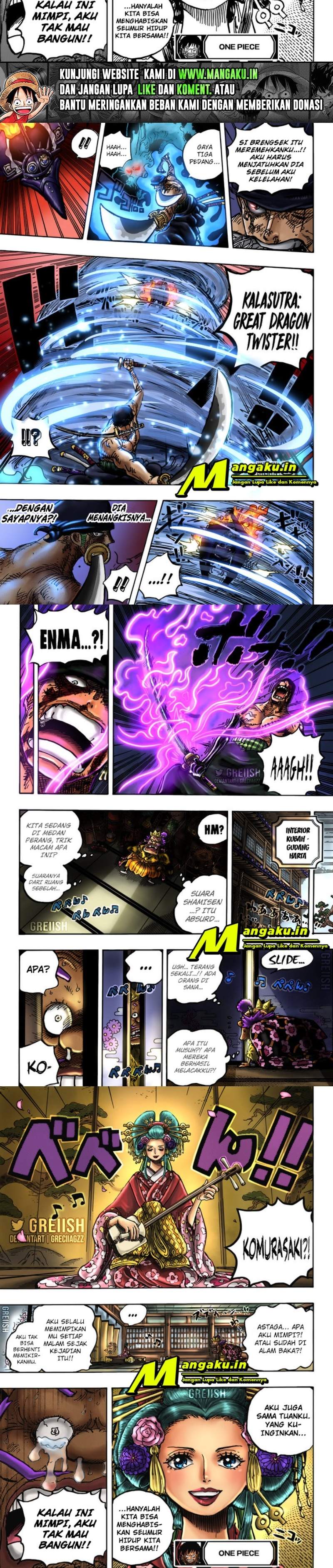 One Piece Chapter 1032 HQ Bahasa Indonesia