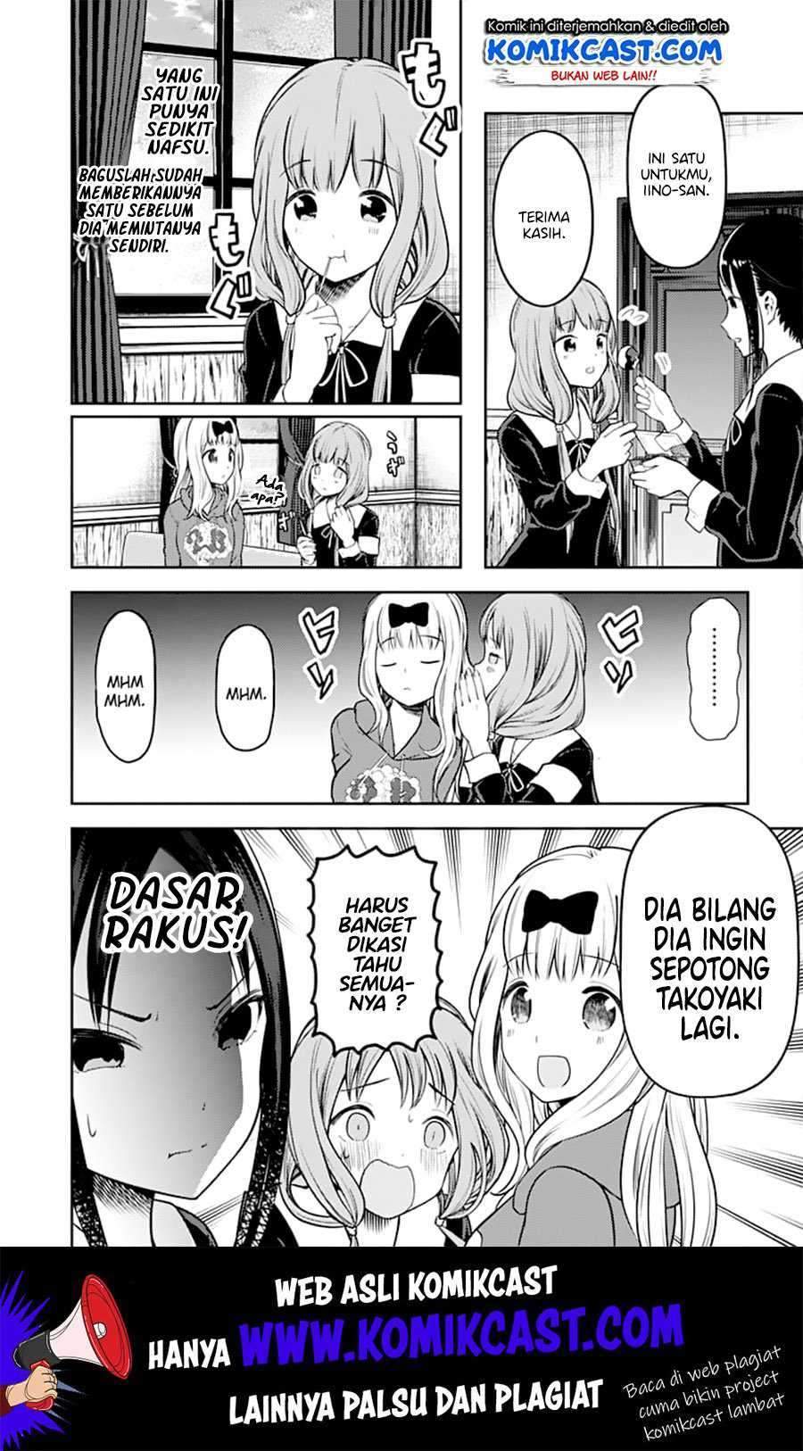 Kaguya-sama wa Kokurasetai – Tensai-tachi no Renai Zunousen Chapter 128 Bahasa Indonesia