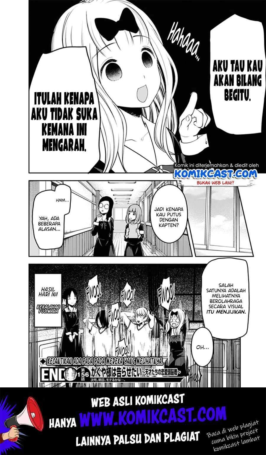 Kaguya-sama wa Kokurasetai – Tensai-tachi no Renai Zunousen Chapter 166 Bahasa Indonesia