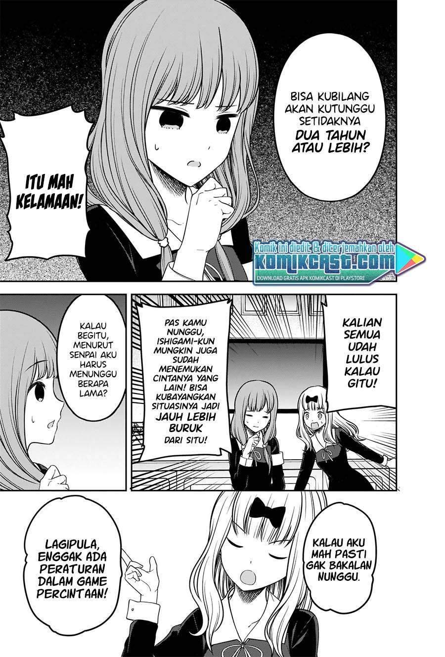 Kaguya-sama wa Kokurasetai – Tensai-tachi no Renai Zunousen Chapter 226 Bahasa Indonesia