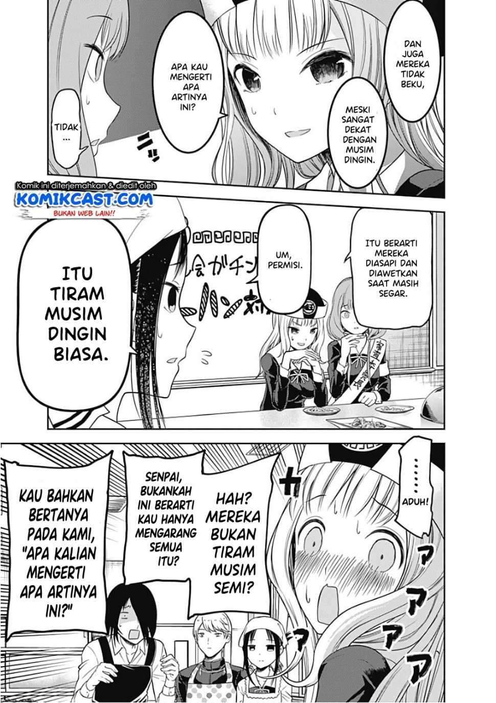 Kaguya-sama wa Kokurasetai – Tensai-tachi no Renai Zunousen Chapter 96 Bahasa Indonesia