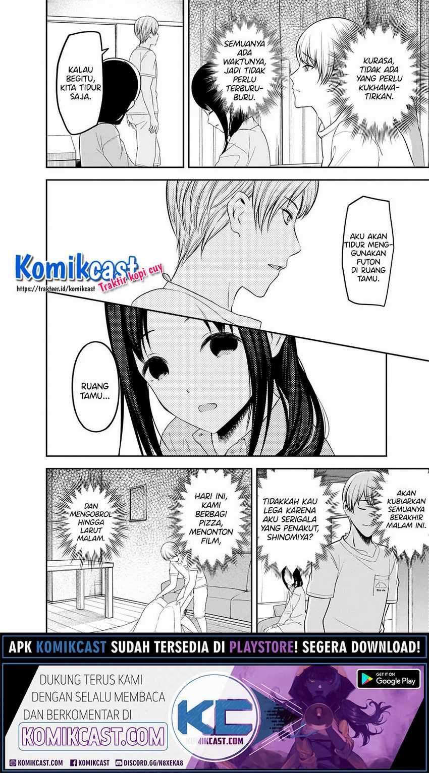 Kaguya-sama wa Kokurasetai – Tensai-tachi no Renai Zunousen Chapter 219 Bahasa Indonesia