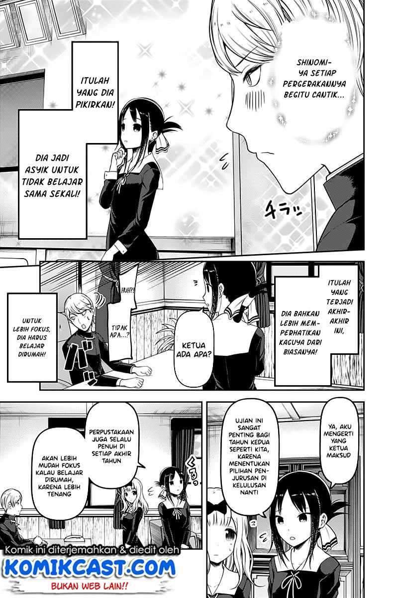 Kaguya-sama wa Kokurasetai – Tensai-tachi no Renai Zunousen Chapter 105 Bahasa Indonesia