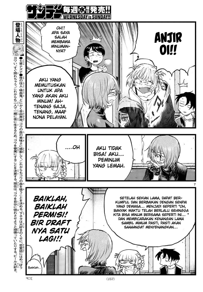 Yofukashi no Uta Chapter 95 Bahasa Indonesia