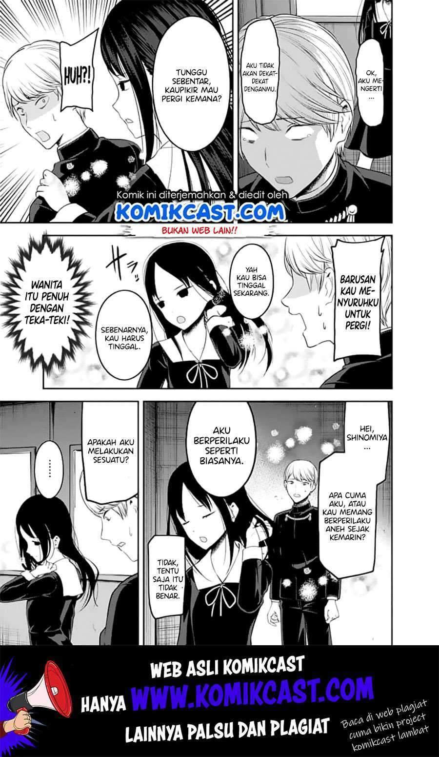 Kaguya-sama wa Kokurasetai – Tensai-tachi no Renai Zunousen Chapter 143 Bahasa Indonesia