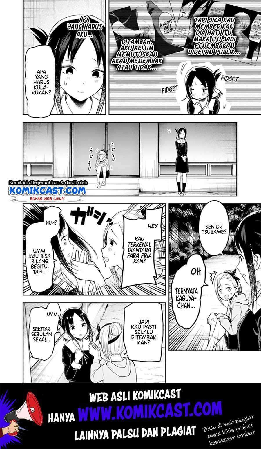 Kaguya-sama wa Kokurasetai – Tensai-tachi no Renai Zunousen Chapter 130 Bahasa Indonesia