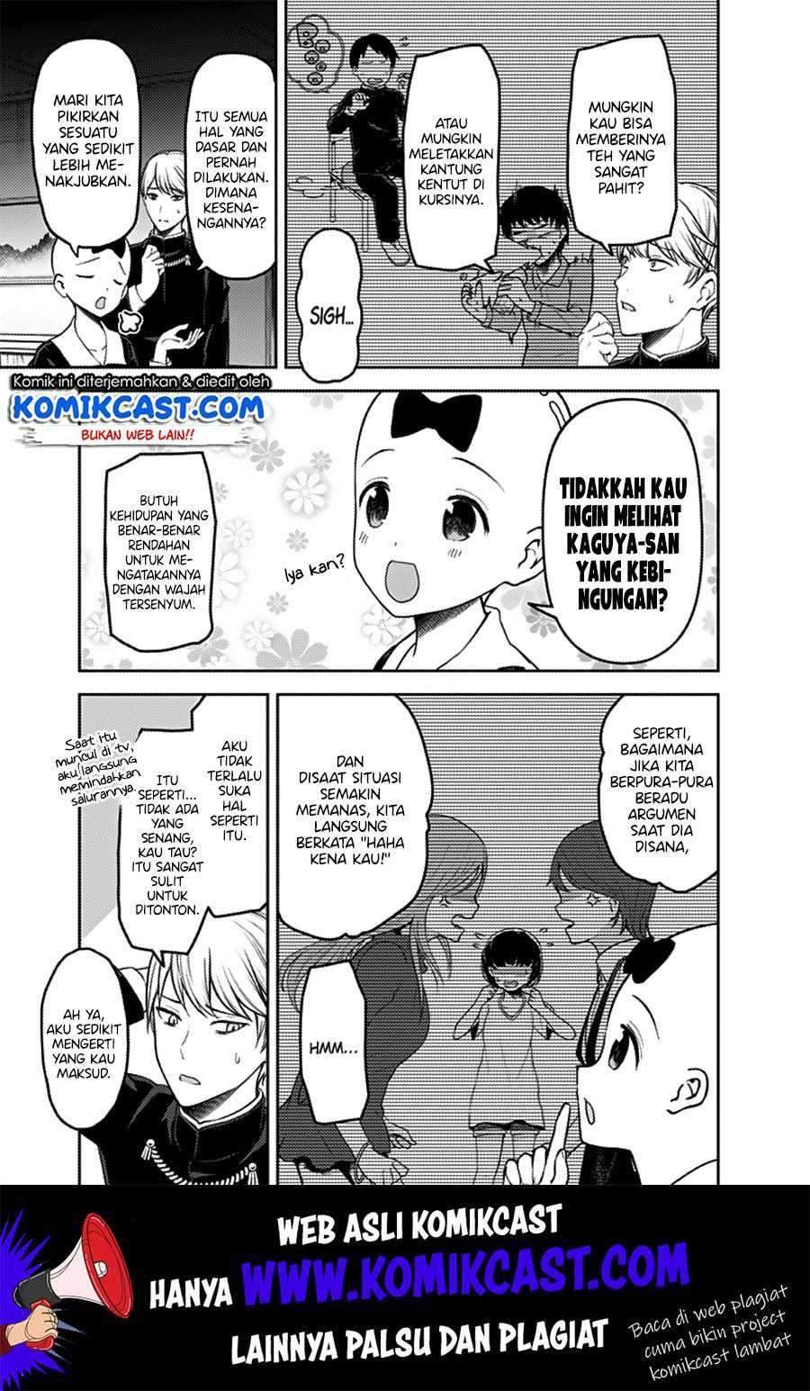 Kaguya-sama wa Kokurasetai – Tensai-tachi no Renai Zunousen Chapter 162 Bahasa Indonesia