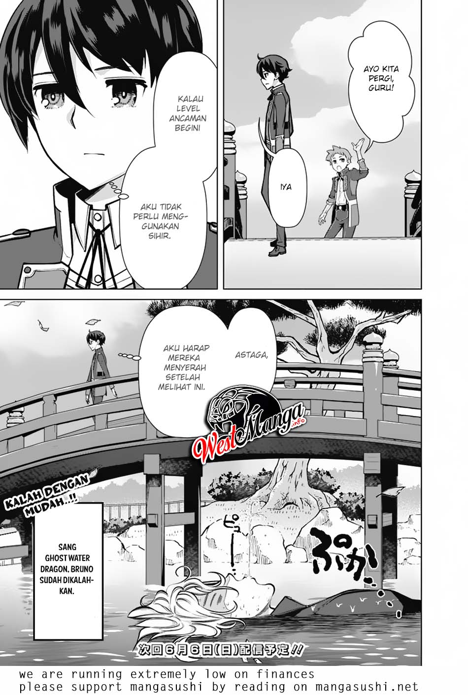 Rettou Me no Tensei Majutsushi Shiitage Rareta Moto Yuusha wa Mirai no Sekai o Yoyuu de Ikinuku Chapter 54 Bahasa Indonesia