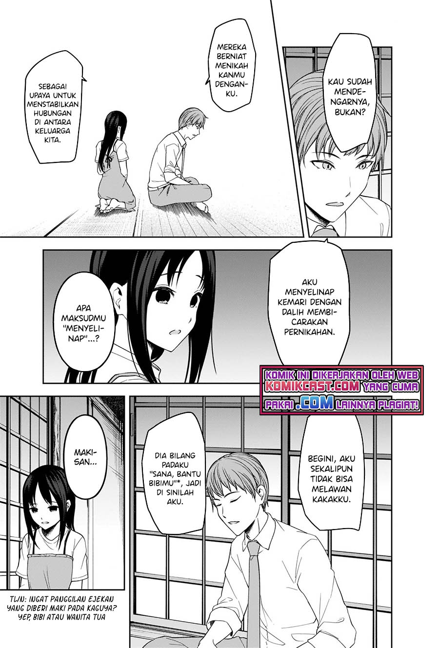 Kaguya-sama wa Kokurasetai – Tensai-tachi no Renai Zunousen Chapter 256 Bahasa Indonesia