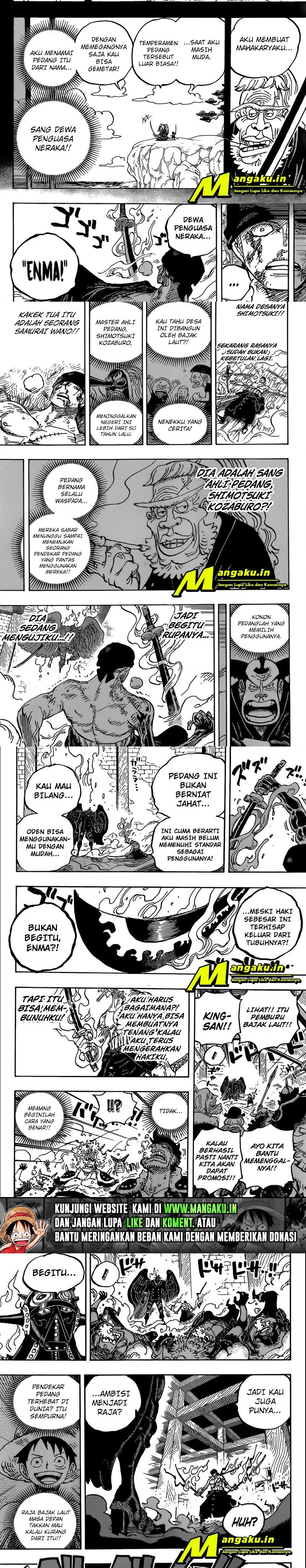 One Piece Chapter 1033 HQ Bahasa Indonesia