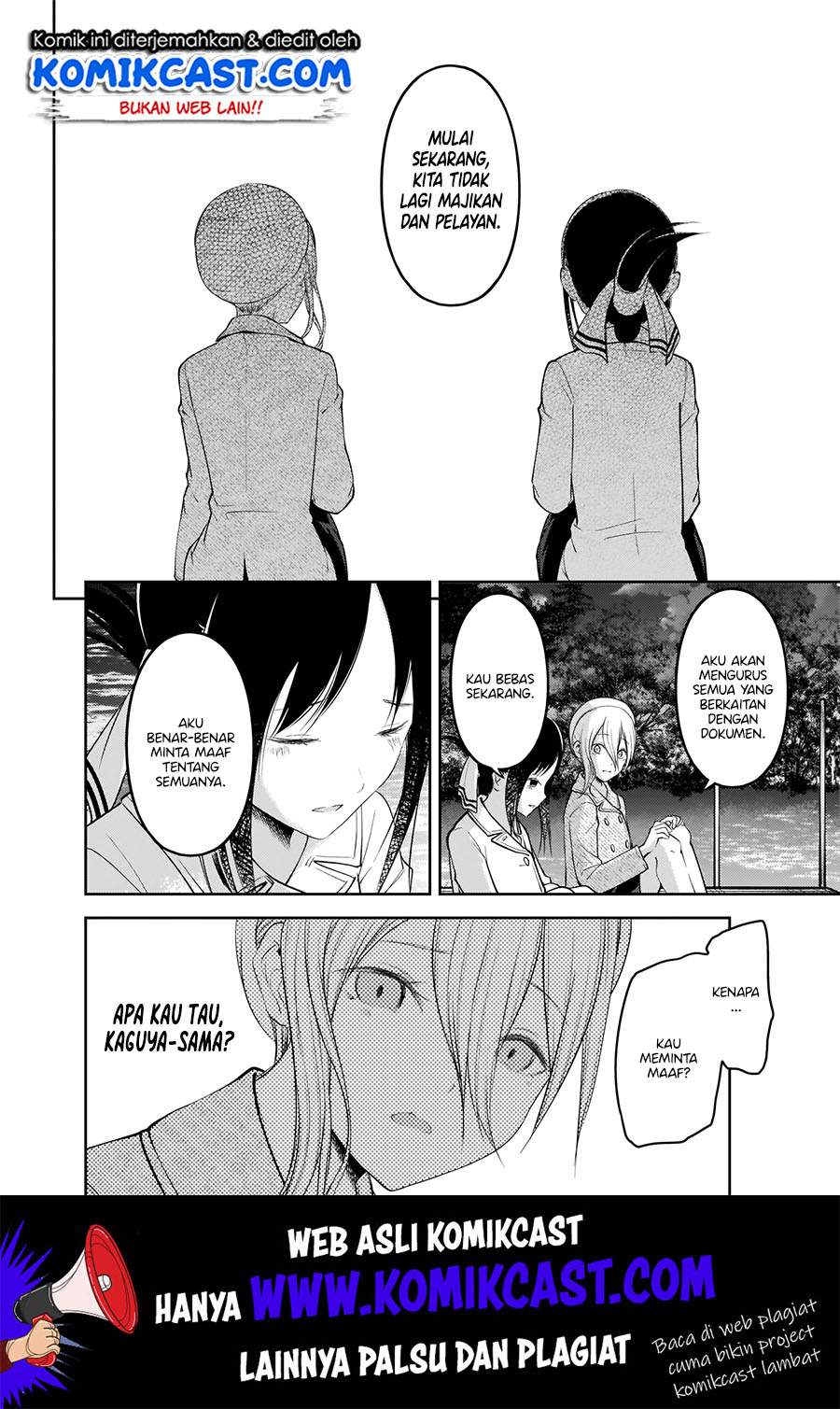 Kaguya-sama wa Kokurasetai – Tensai-tachi no Renai Zunousen Chapter 186 Bahasa Indonesia