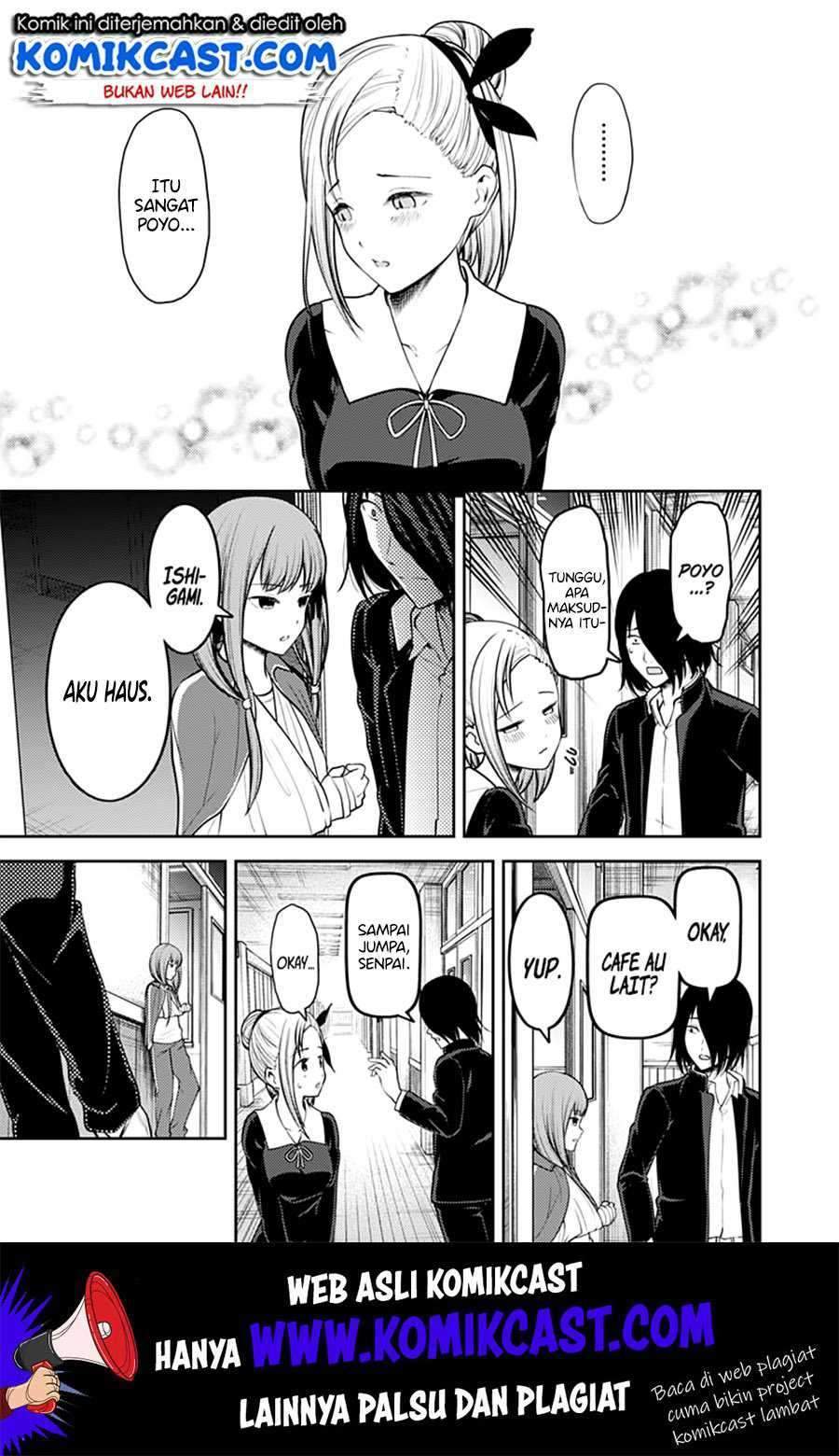 Kaguya-sama wa Kokurasetai – Tensai-tachi no Renai Zunousen Chapter 156 Bahasa Indonesia