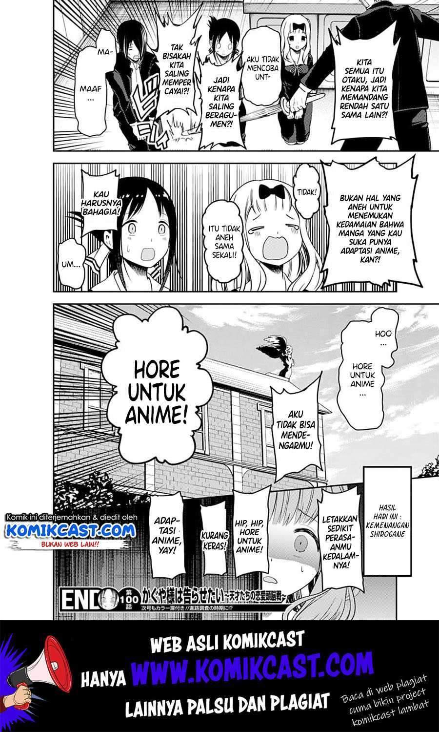 Kaguya-sama wa Kokurasetai – Tensai-tachi no Renai Zunousen Chapter 110 Bahasa Indonesia