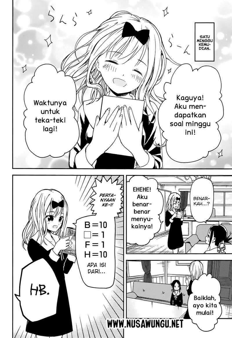 Kaguya-sama wa Kokurasetai – Tensai-tachi no Renai Zunousen Chapter 04 Bahasa Indonesia