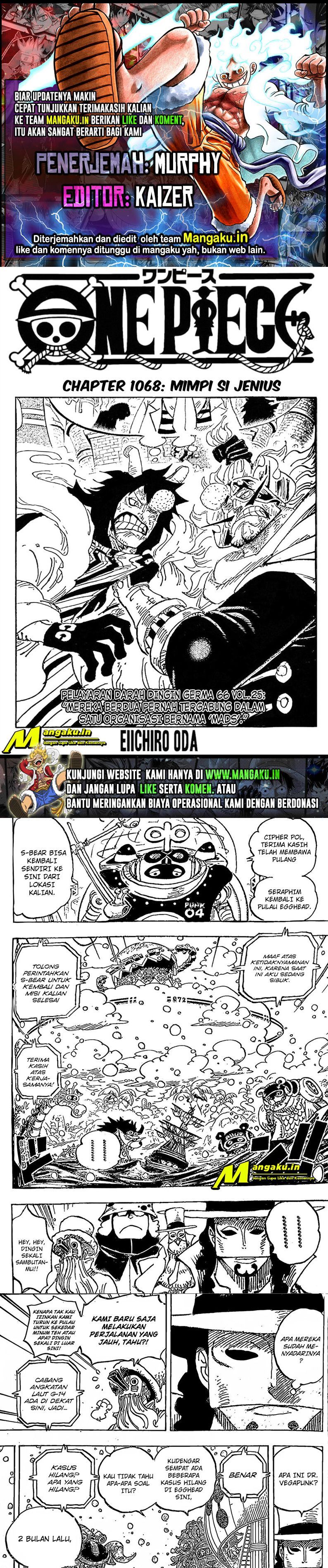 One Piece Chapter 1068 HQ Bahasa Indonesia