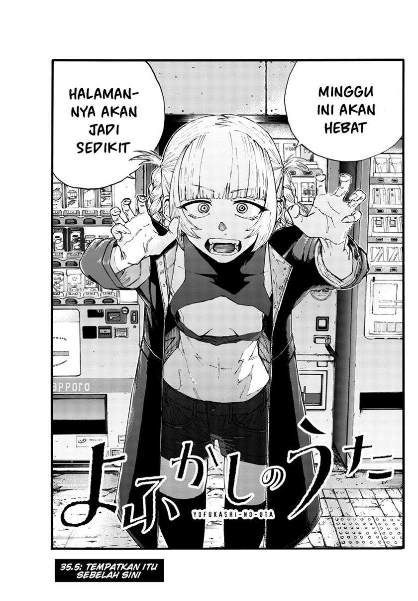 Yofukashi no Uta Chapter 35.5 Bahasa Indonesia