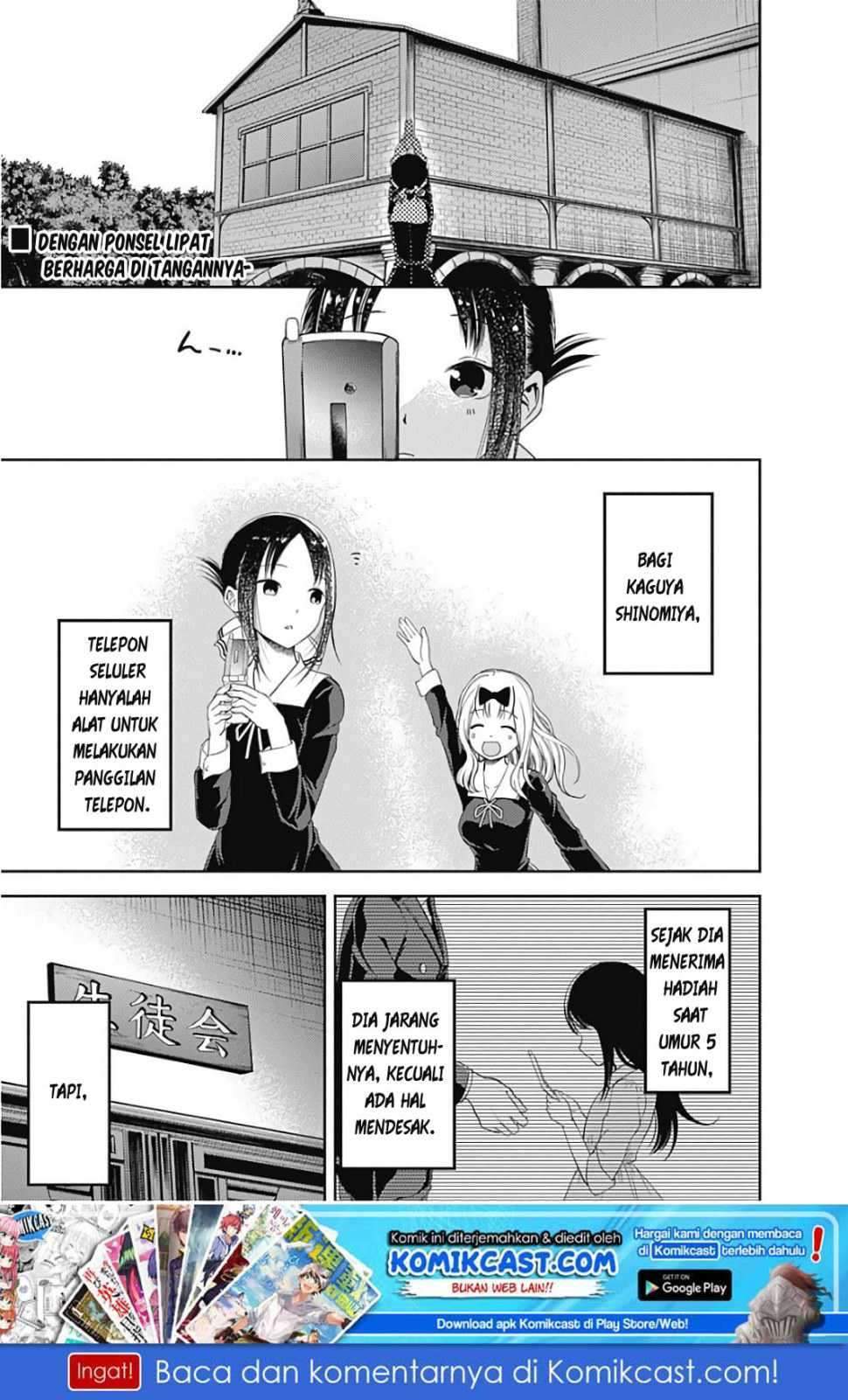 Kaguya-sama wa Kokurasetai – Tensai-tachi no Renai Zunousen Chapter 100 Bahasa Indonesia