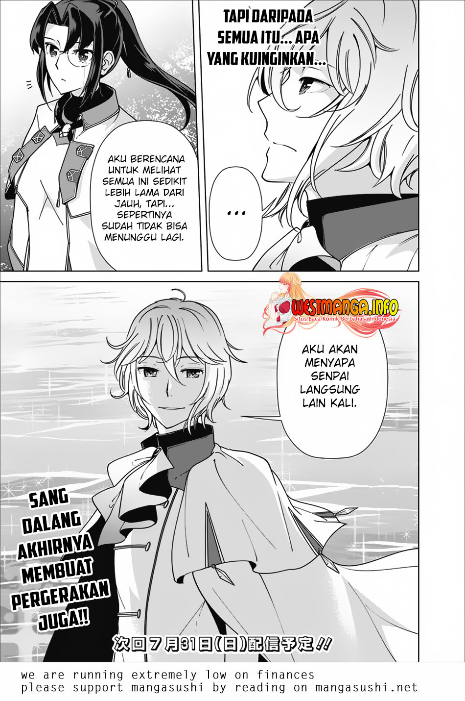 Rettou Me no Tensei Majutsushi Shiitage Rareta Moto Yuusha wa Mirai no Sekai o Yoyuu de Ikinuku Chapter 80 Bahasa Indonesia