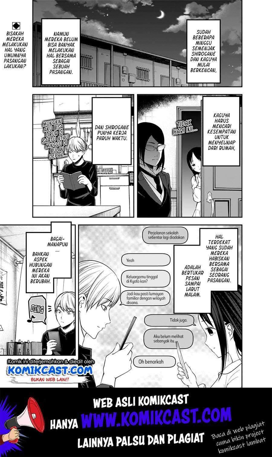 Kaguya-sama wa Kokurasetai – Tensai-tachi no Renai Zunousen Chapter 170 Bahasa Indonesia