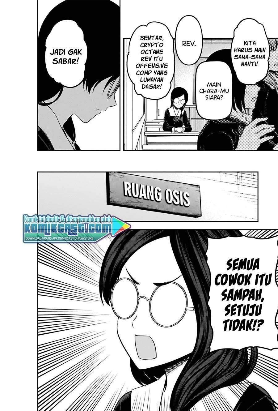 Kaguya-sama wa Kokurasetai – Tensai-tachi no Renai Zunousen Chapter 231 Bahasa Indonesia