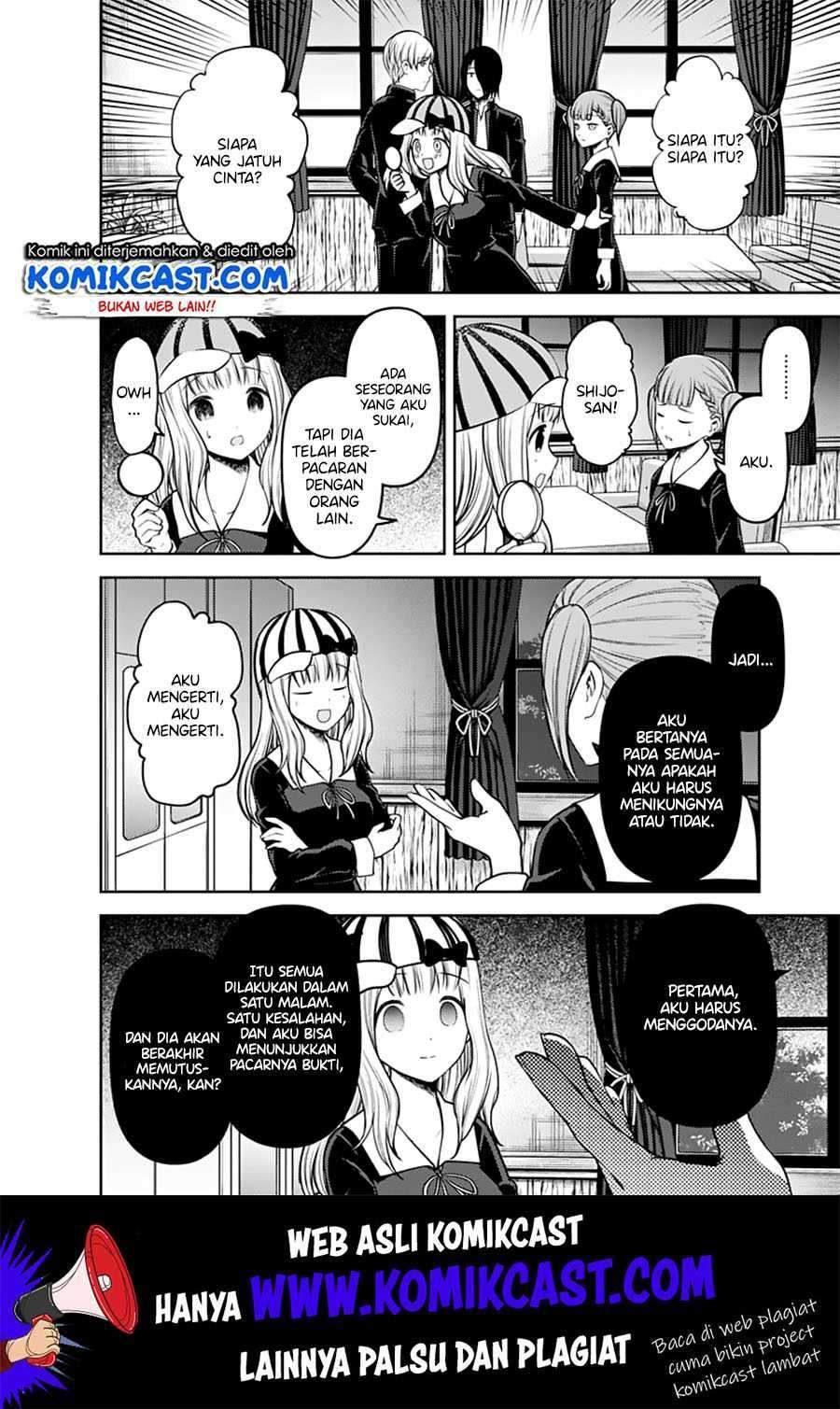 Kaguya-sama wa Kokurasetai – Tensai-tachi no Renai Zunousen Chapter 169 Bahasa Indonesia