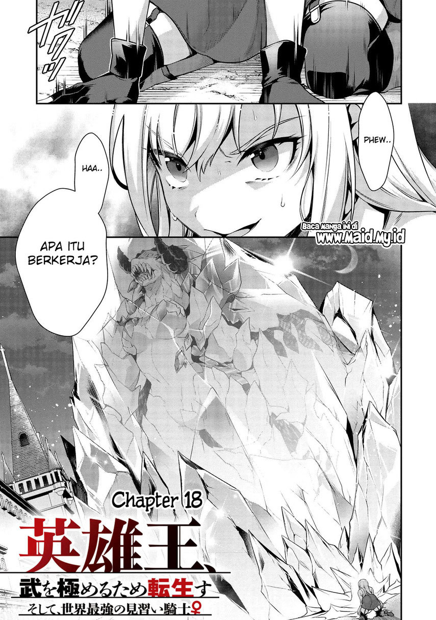 Eiyu-Oh, Bu wo Kiwameru Tame Tensei Su, Soshite, Sekai Saikyou no Minarai Kishi Chapter 18 Bahasa Indonesia