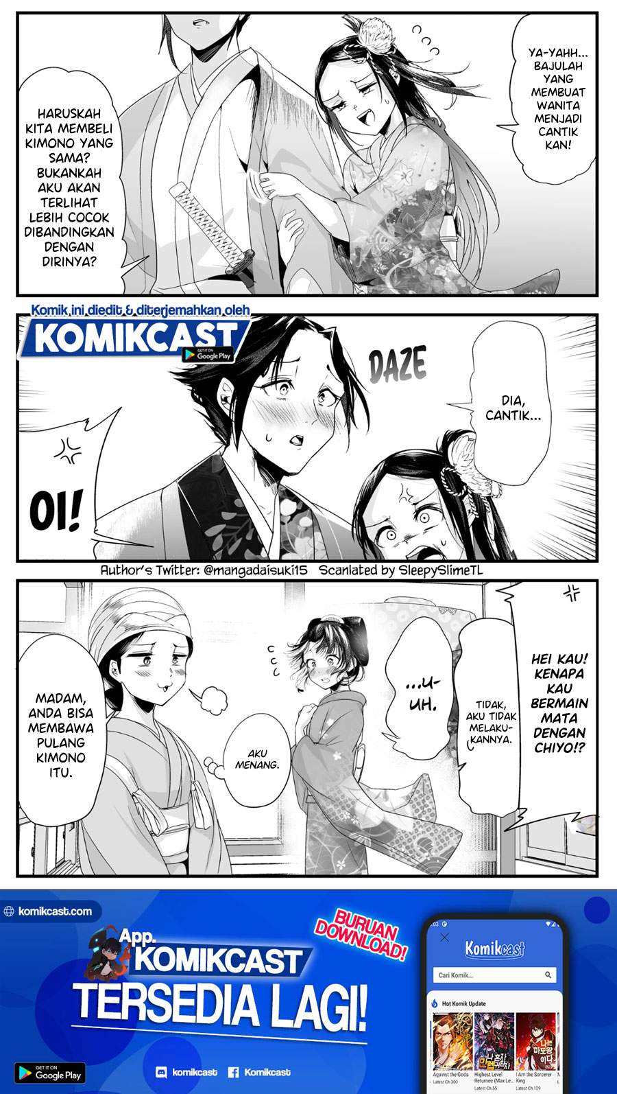 My New Wife Is Forcing Herself to Smile Chapter 34 Bahasa Indonesia