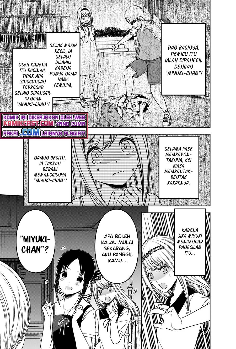 Kaguya-sama wa Kokurasetai – Tensai-tachi no Renai Zunousen Chapter 264 Bahasa Indonesia