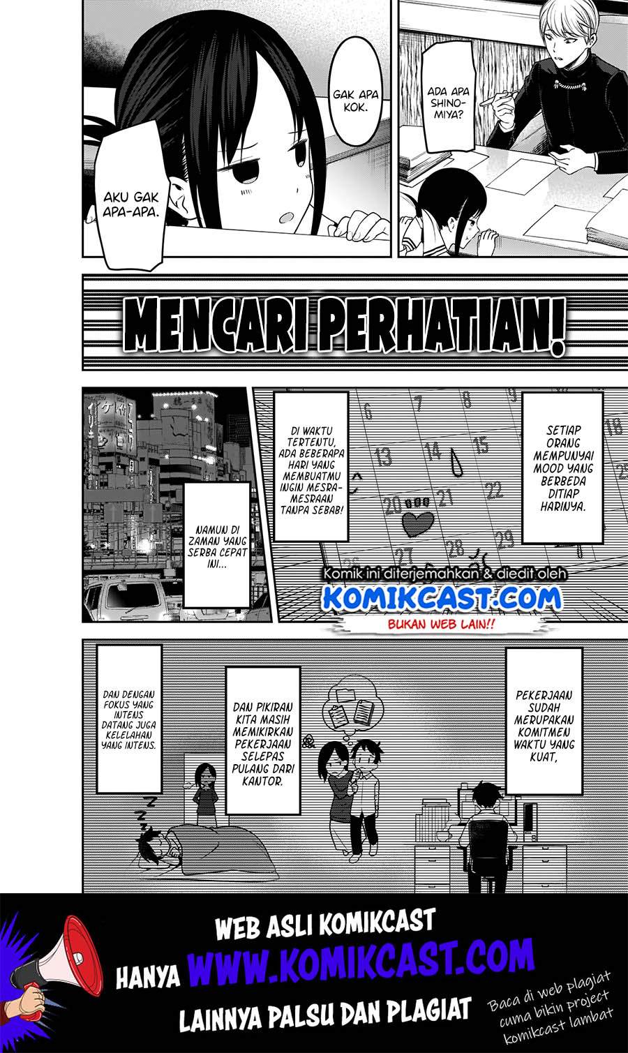 Kaguya-sama wa Kokurasetai – Tensai-tachi no Renai Zunousen Chapter 175 Bahasa Indonesia