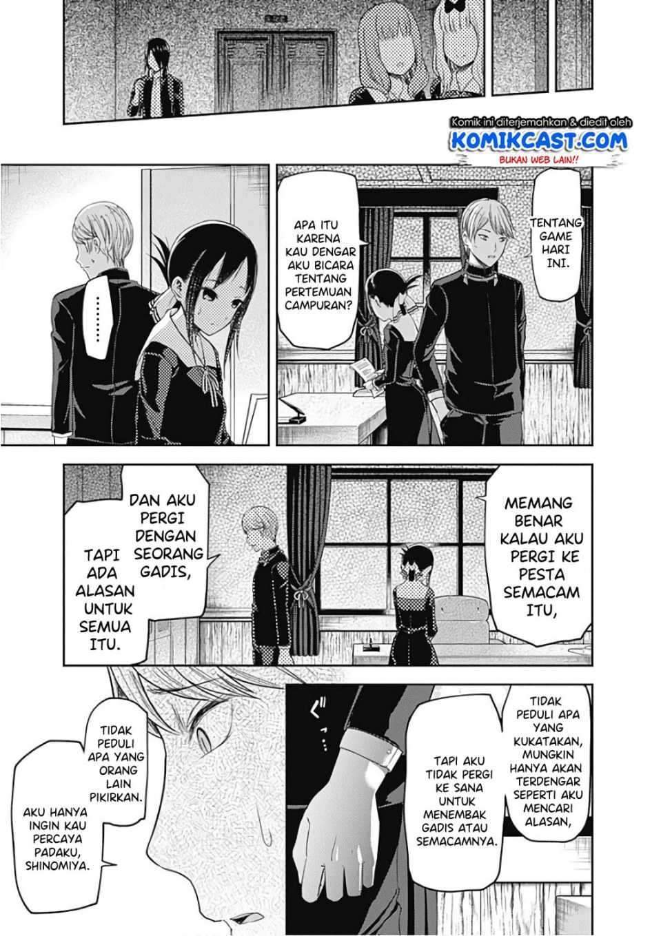 Kaguya-sama wa Kokurasetai – Tensai-tachi no Renai Zunousen Chapter 99 Bahasa Indonesia