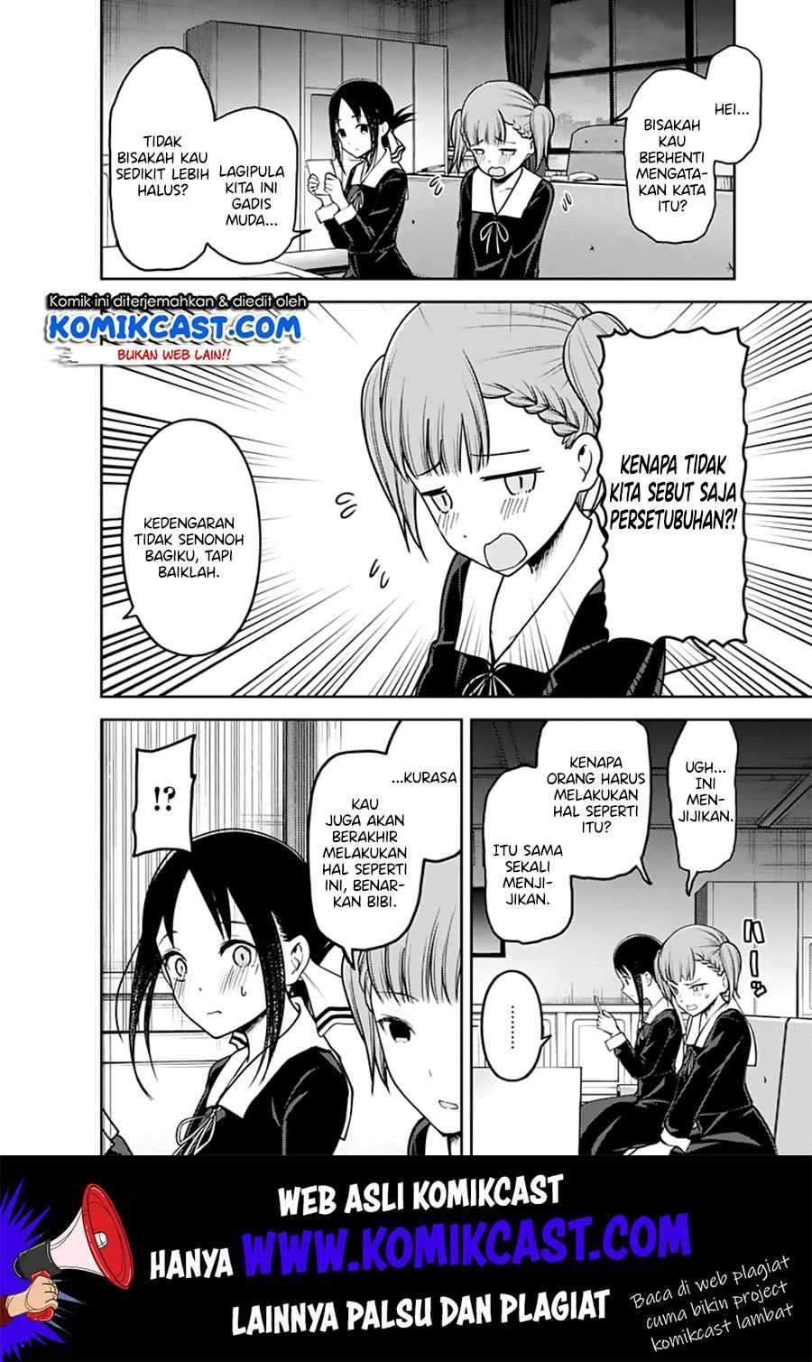 Kaguya-sama wa Kokurasetai – Tensai-tachi no Renai Zunousen Chapter 169 Bahasa Indonesia