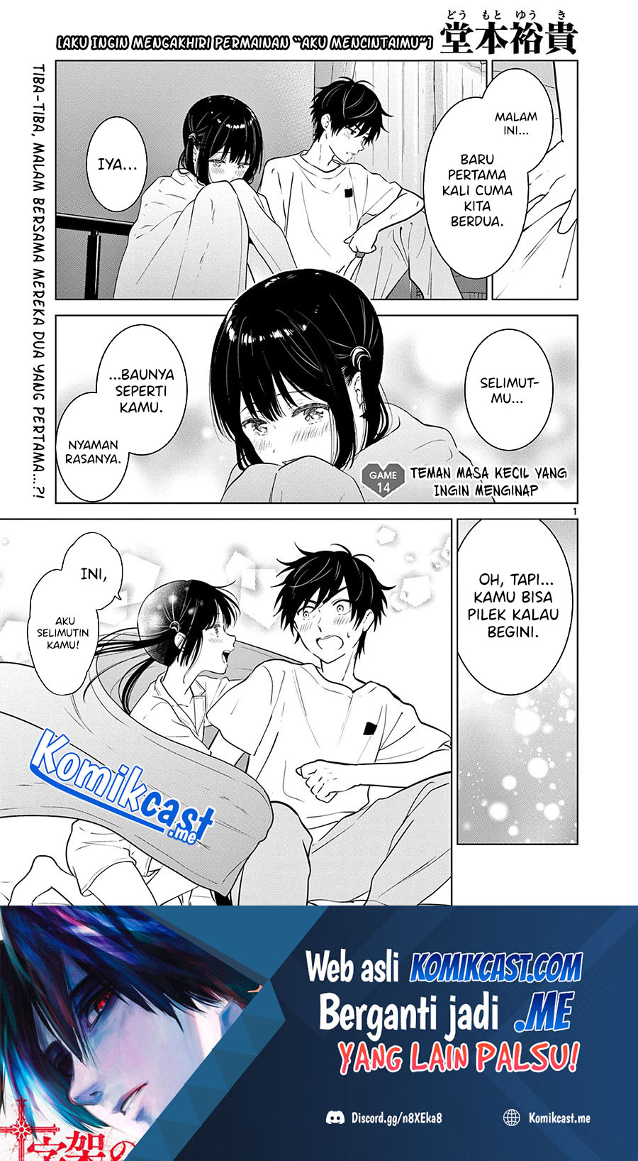 Aishiteru Game wo Owarasetai Chapter 14 Bahasa Indonesia