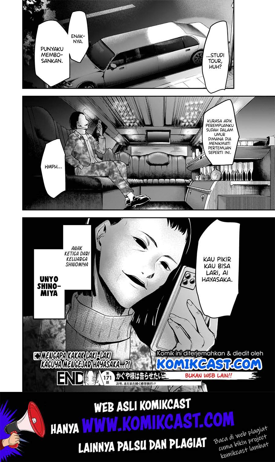 Kaguya-sama wa Kokurasetai – Tensai-tachi no Renai Zunousen Chapter 181 Bahasa Indonesia