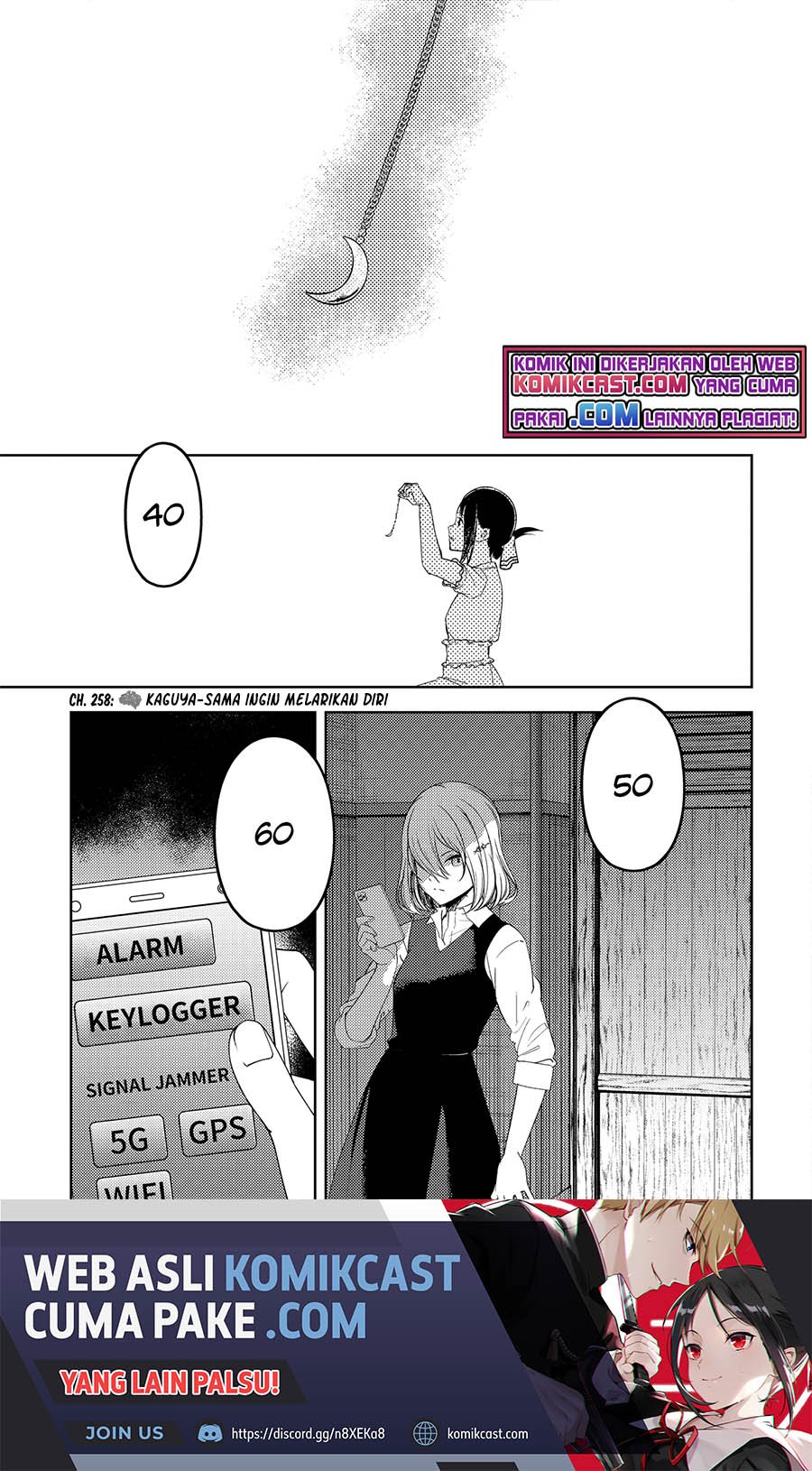 Kaguya-sama wa Kokurasetai – Tensai-tachi no Renai Zunousen Chapter 258 Bahasa Indonesia