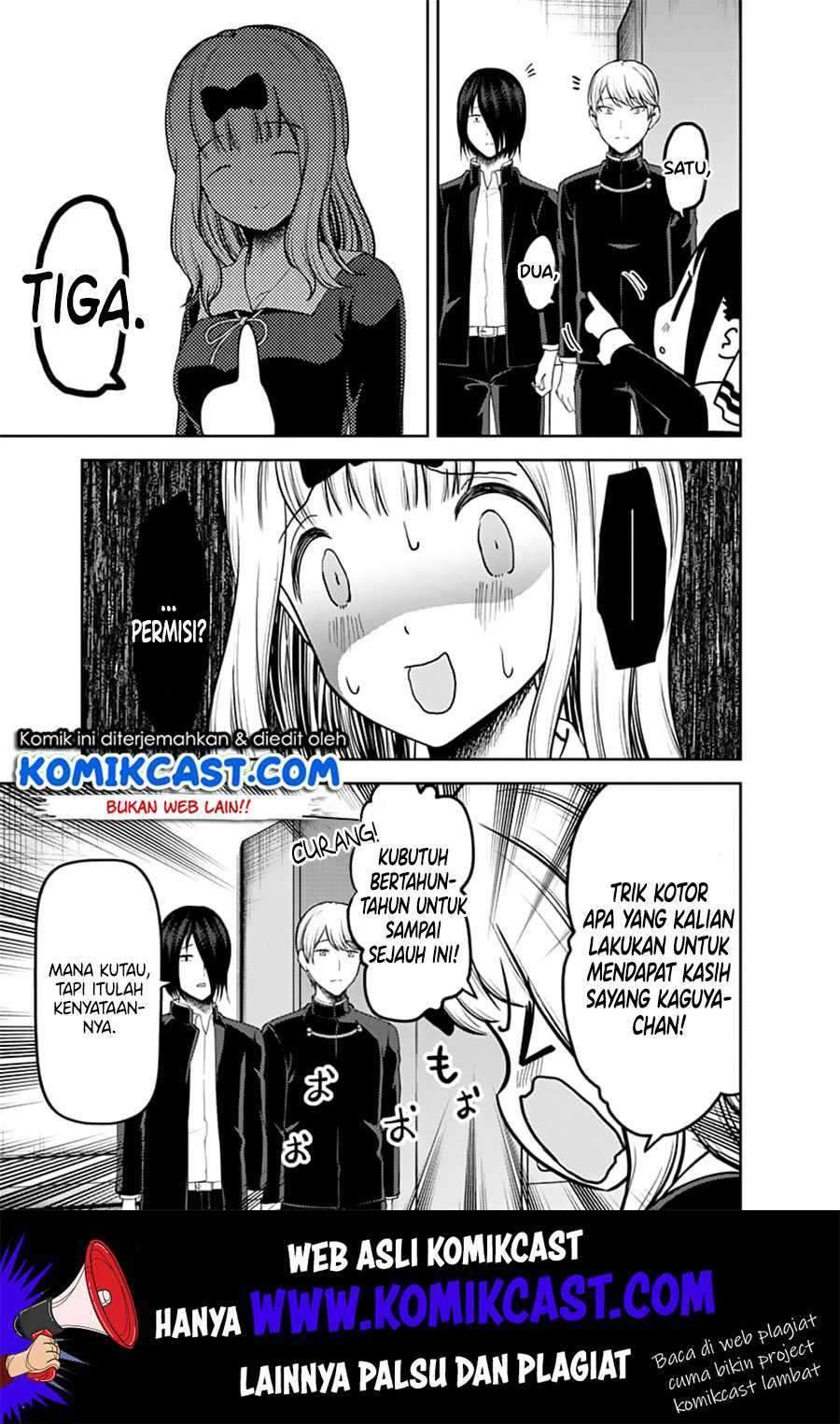 Kaguya-sama wa Kokurasetai – Tensai-tachi no Renai Zunousen Chapter 139 Bahasa Indonesia