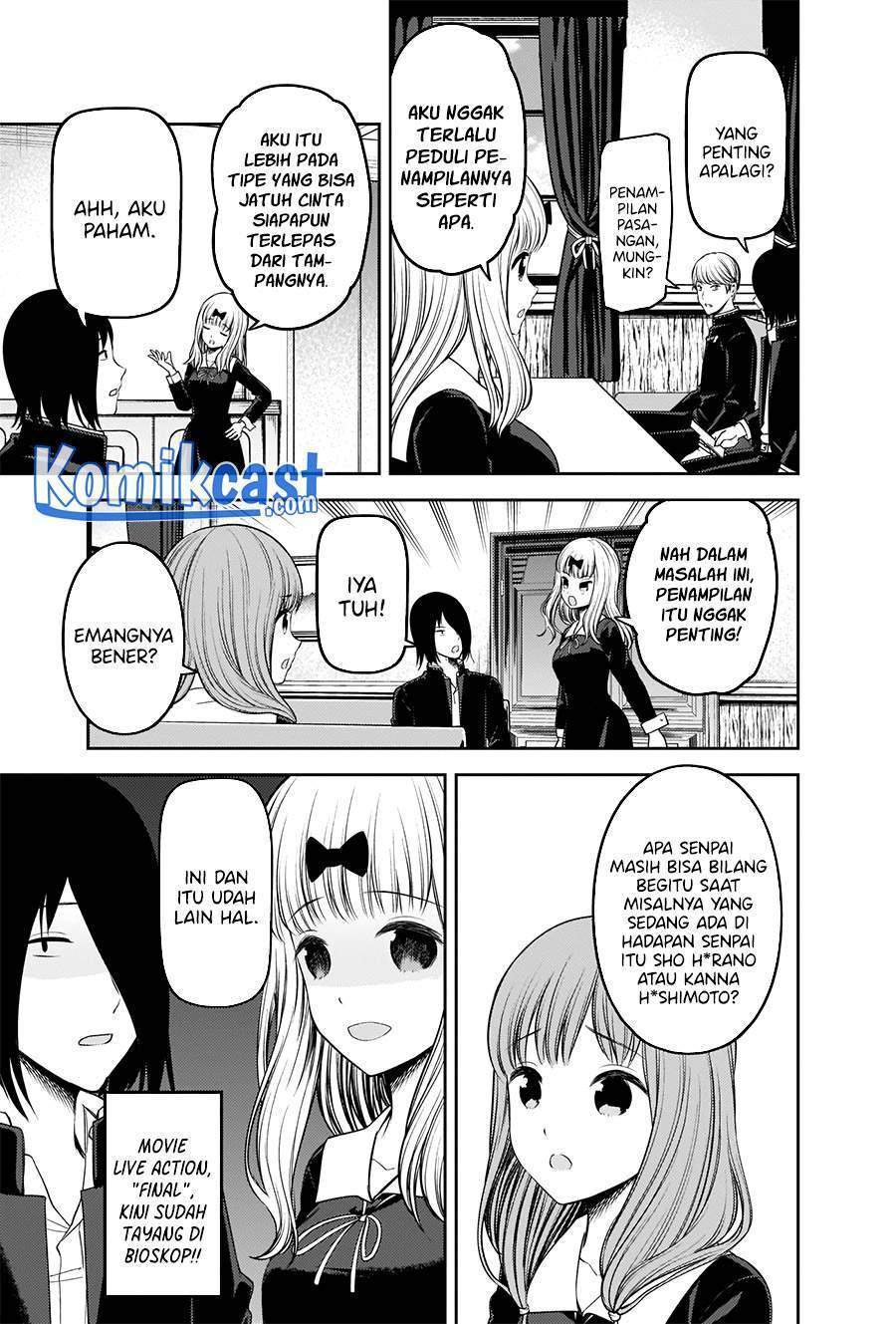 Kaguya-sama wa Kokurasetai – Tensai-tachi no Renai Zunousen Chapter 235 Bahasa Indonesia