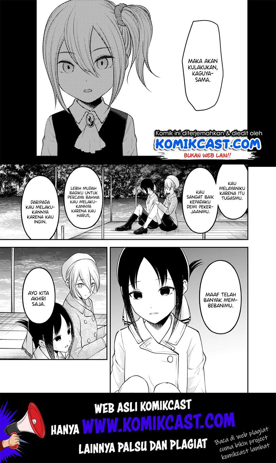 Kaguya-sama wa Kokurasetai – Tensai-tachi no Renai Zunousen Chapter 186 Bahasa Indonesia