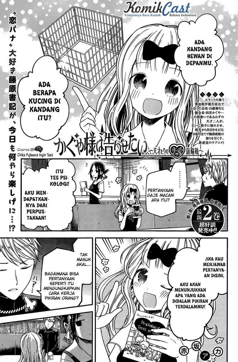 Kaguya-sama wa Kokurasetai – Tensai-tachi no Renai Zunousen Chapter 28 Bahasa Indonesia