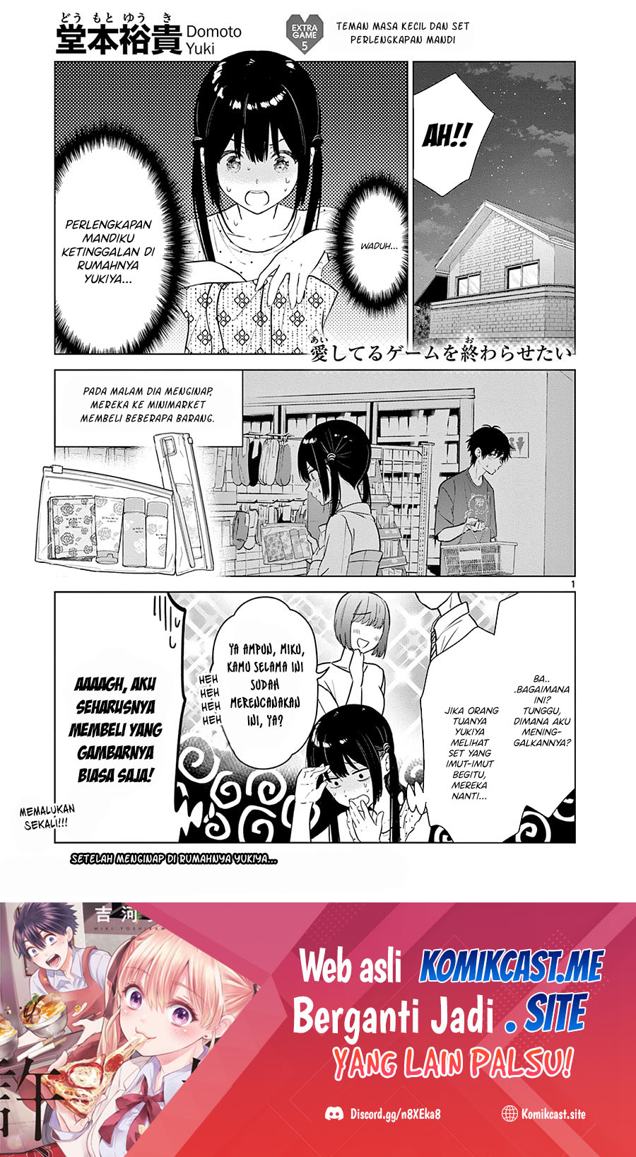 Aishiteru Game wo Owarasetai Chapter 18.6 Bahasa Indonesia