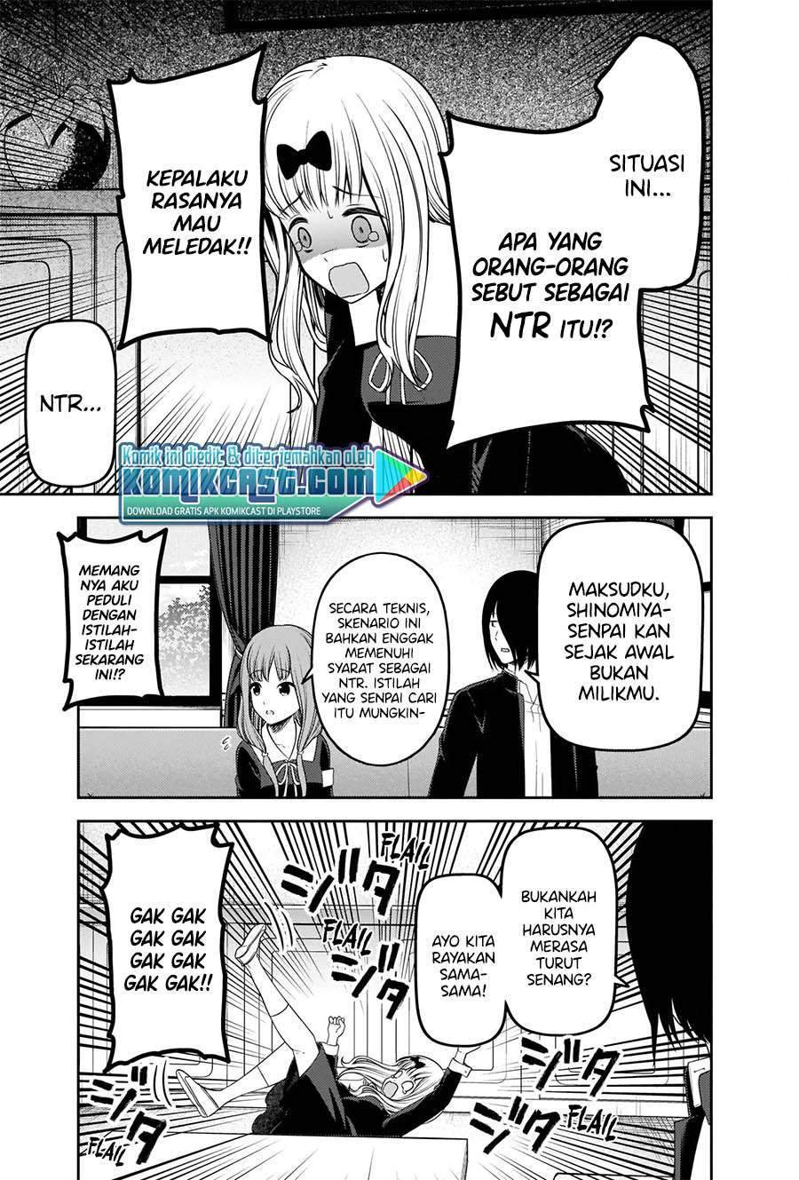 Kaguya-sama wa Kokurasetai – Tensai-tachi no Renai Zunousen Chapter 223 Bahasa Indonesia