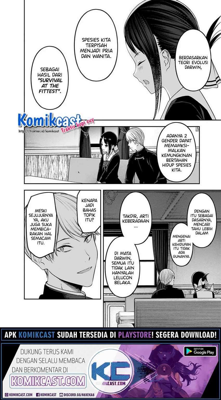 Kaguya-sama wa Kokurasetai – Tensai-tachi no Renai Zunousen Chapter 218 Bahasa Indonesia