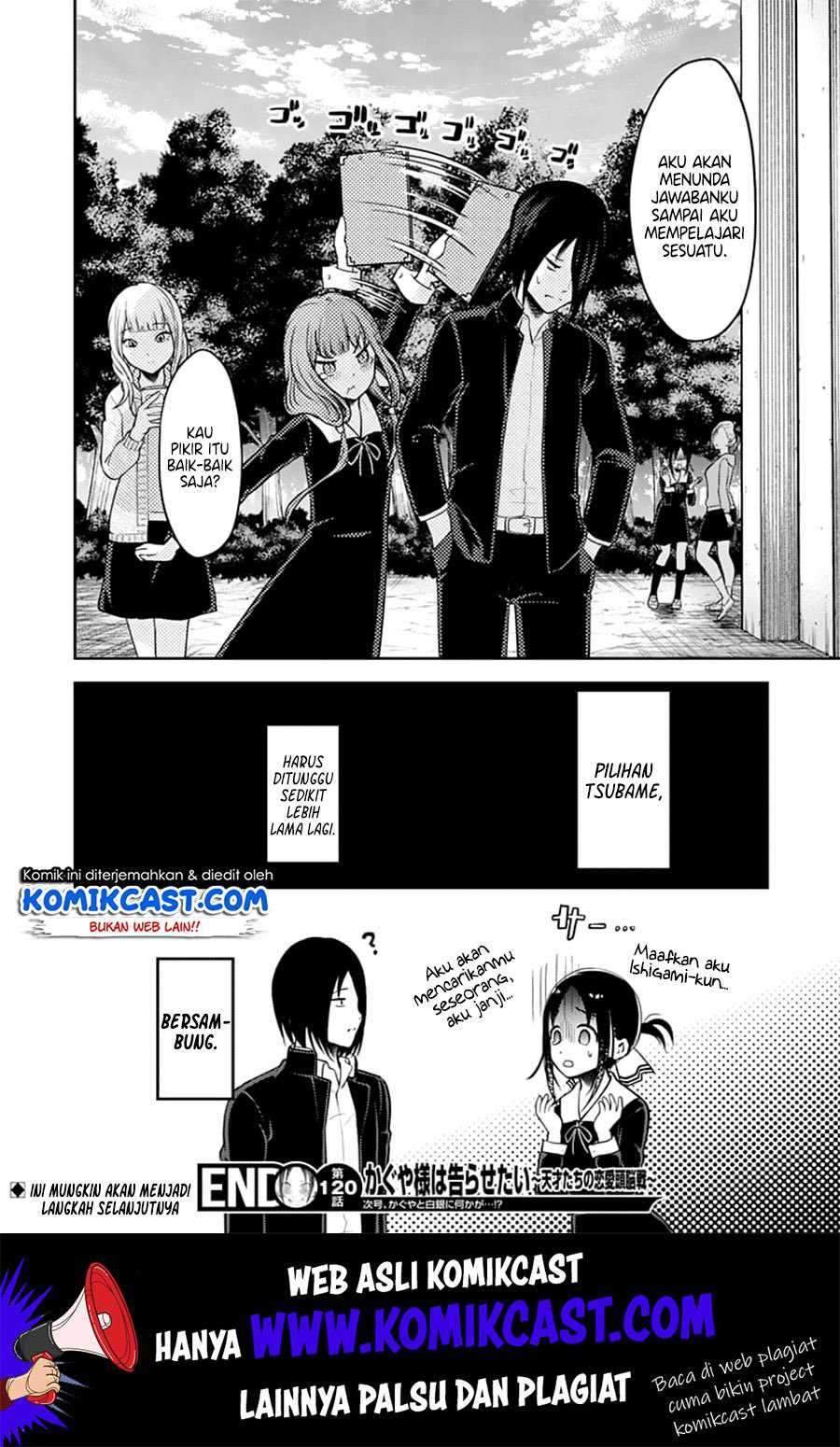 Kaguya-sama wa Kokurasetai – Tensai-tachi no Renai Zunousen Chapter 130 Bahasa Indonesia