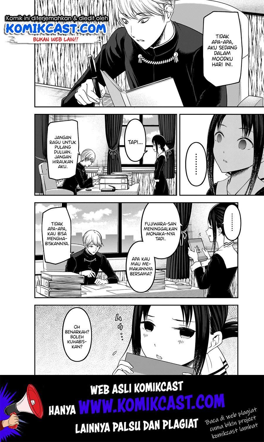 Kaguya-sama wa Kokurasetai – Tensai-tachi no Renai Zunousen Chapter 175 Bahasa Indonesia