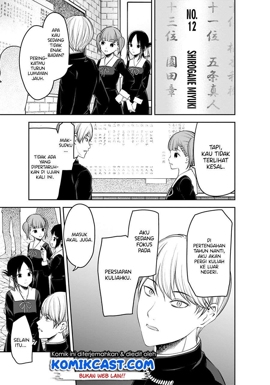 Kaguya-sama wa Kokurasetai – Tensai-tachi no Renai Zunousen Chapter 199 Bahasa Indonesia