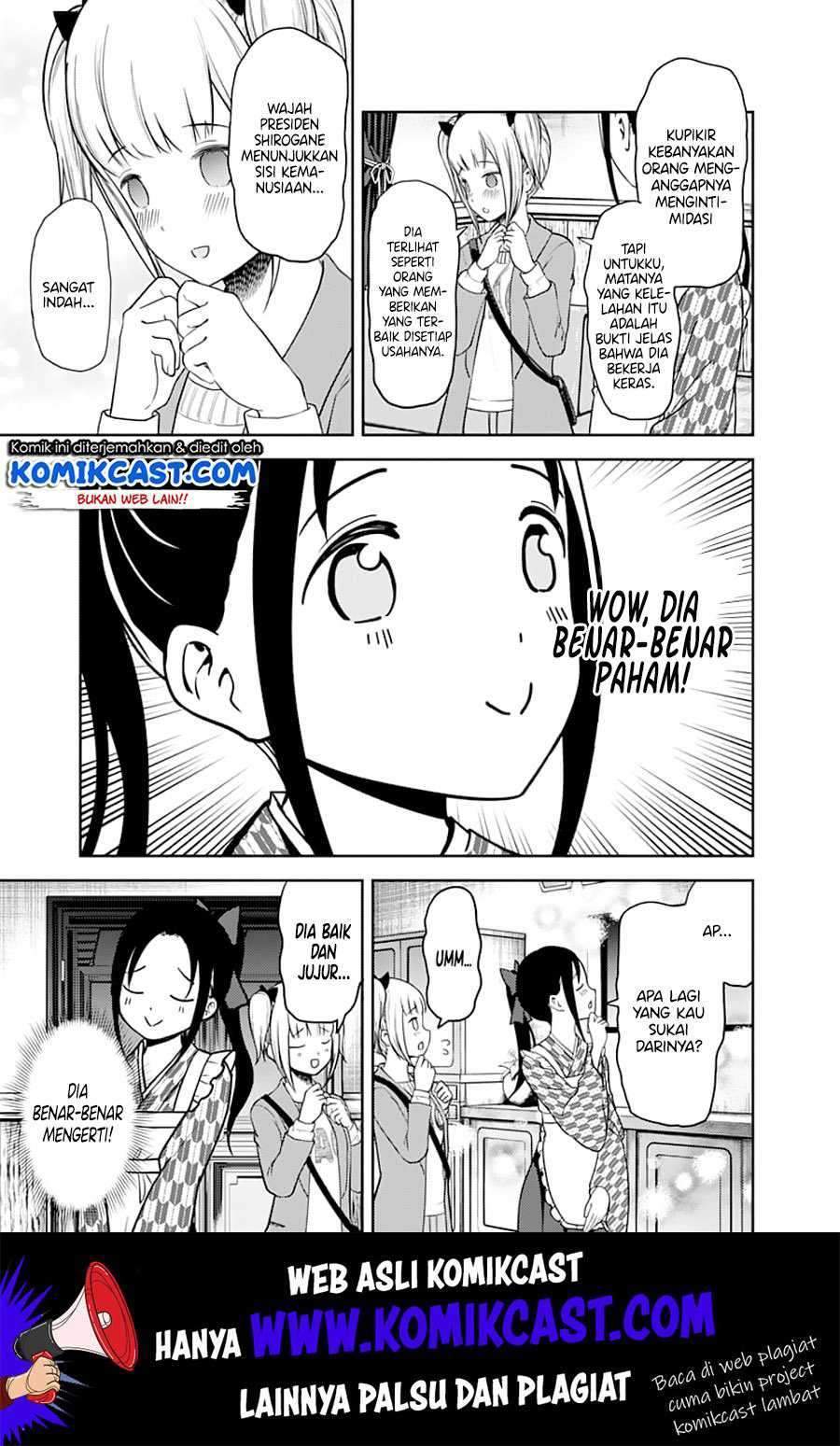 Kaguya-sama wa Kokurasetai – Tensai-tachi no Renai Zunousen Chapter 126 Bahasa Indonesia