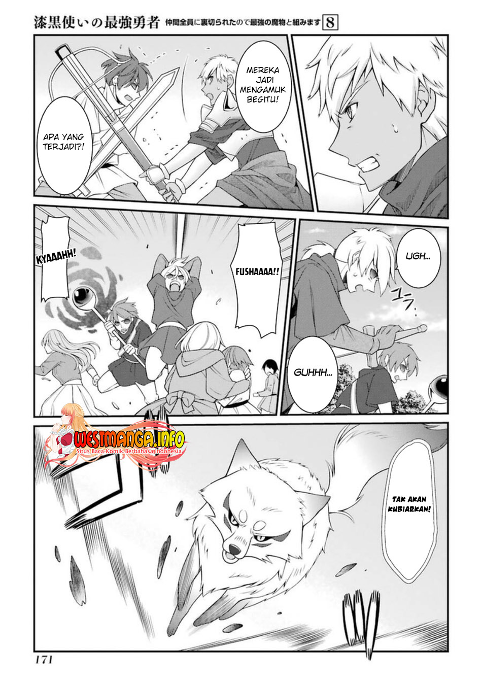 Shikkoku Tsukai no Saikyou Yuusha Nakama Zenin ni Uragirareta node Saikyou no Mamono to Kumimasu Chapter 43 Bahasa Indonesia