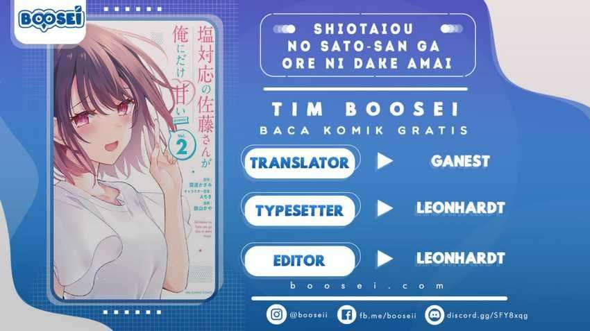 Shiotaiou no Sato-san ga Ore ni dake Amai Chapter 10 Bahasa Indonesia