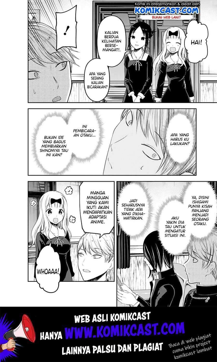 Kaguya-sama wa Kokurasetai – Tensai-tachi no Renai Zunousen Chapter 110 Bahasa Indonesia