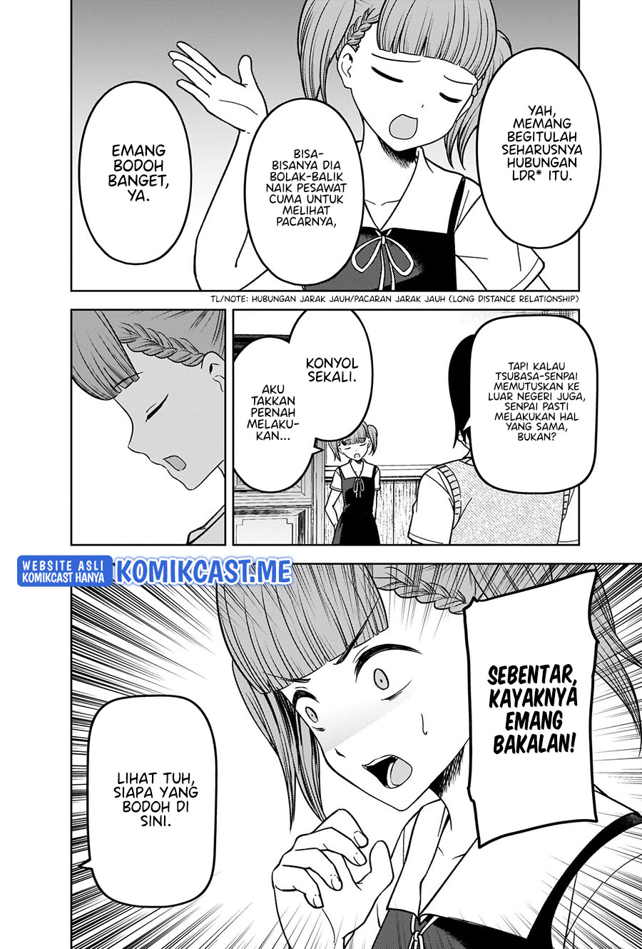 Kaguya-sama wa Kokurasetai – Tensai-tachi no Renai Zunousen Chapter 273 Bahasa Indonesia